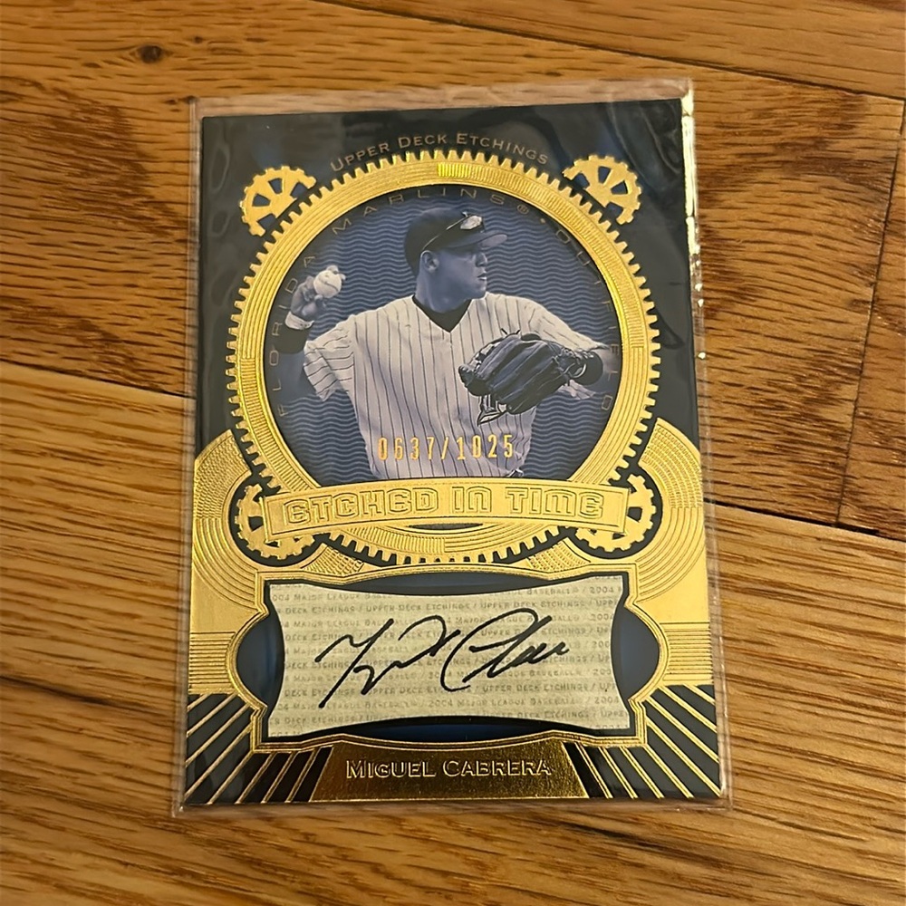Miguel Carbrera Autograph